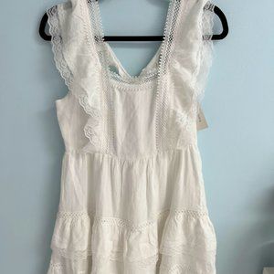 Jun & Ivy White Lace Mini Dress (NWT)